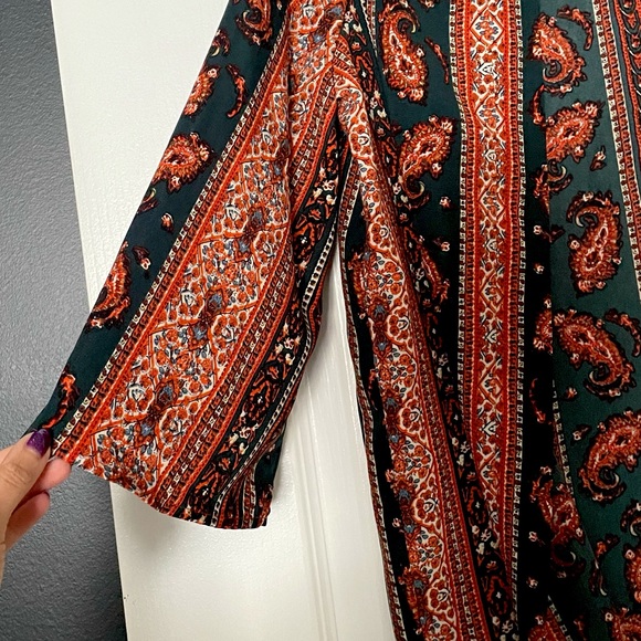 UK2LA Boho 3/4 Sleeve Coverup/Kimono - Picture 3 of 5